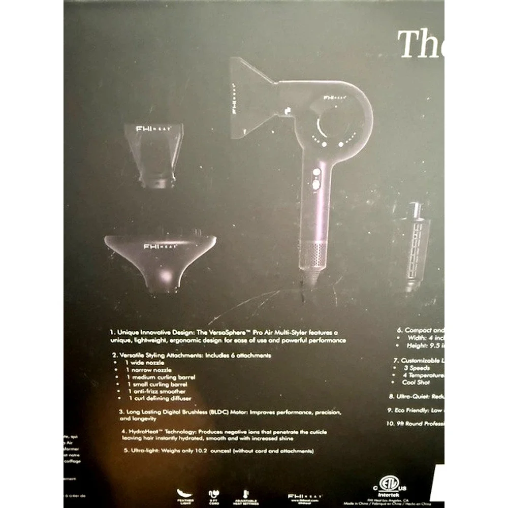 FHI Heat The VersaSphere Pro Air 6-in-1 Multi-Styler Hair Dryer w/ Diffuser $350